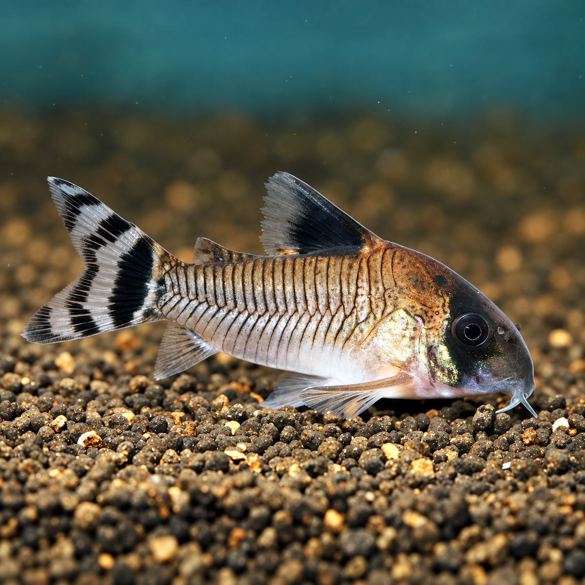 Flag Tailed Panda Cory Catfish โ Corydoras Oiapoquensis