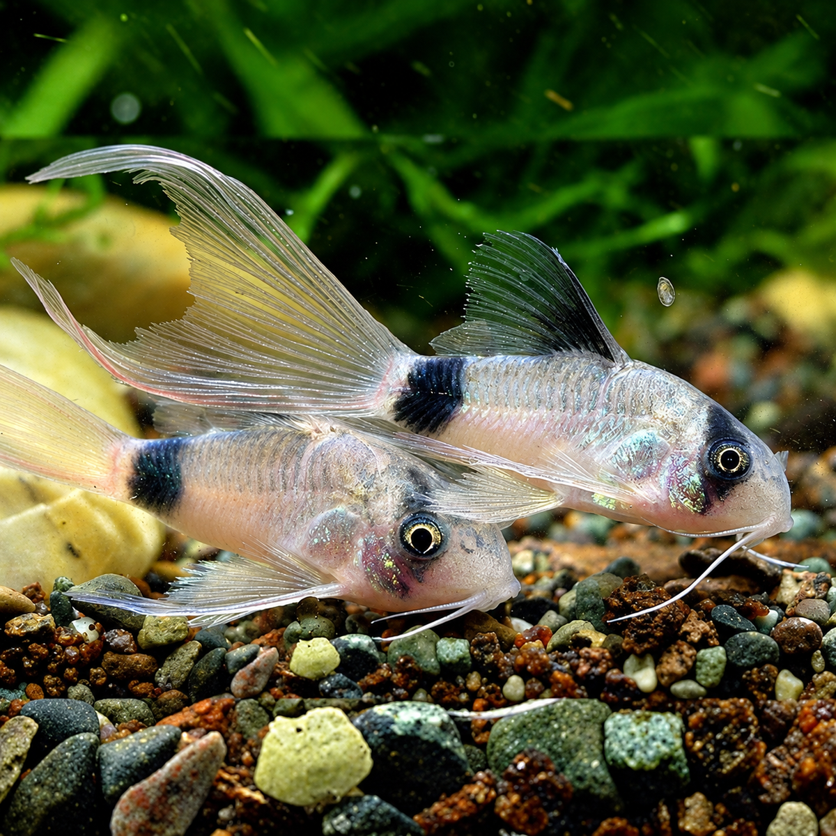Long Fin Panda Cory Catfish β Corydoras Panda