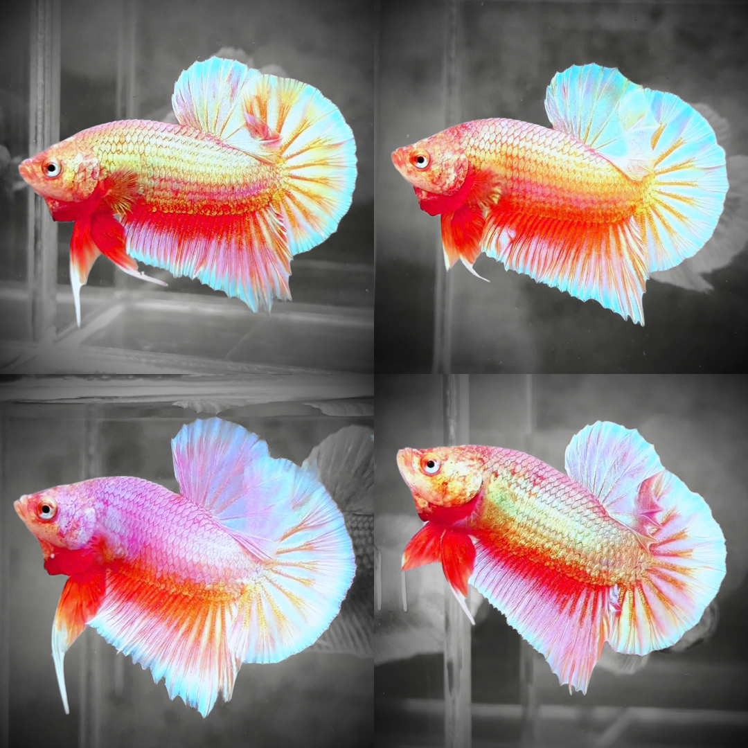 Golden Pink Plakat Male Betta Fish | Premium Grade | Grower Pick