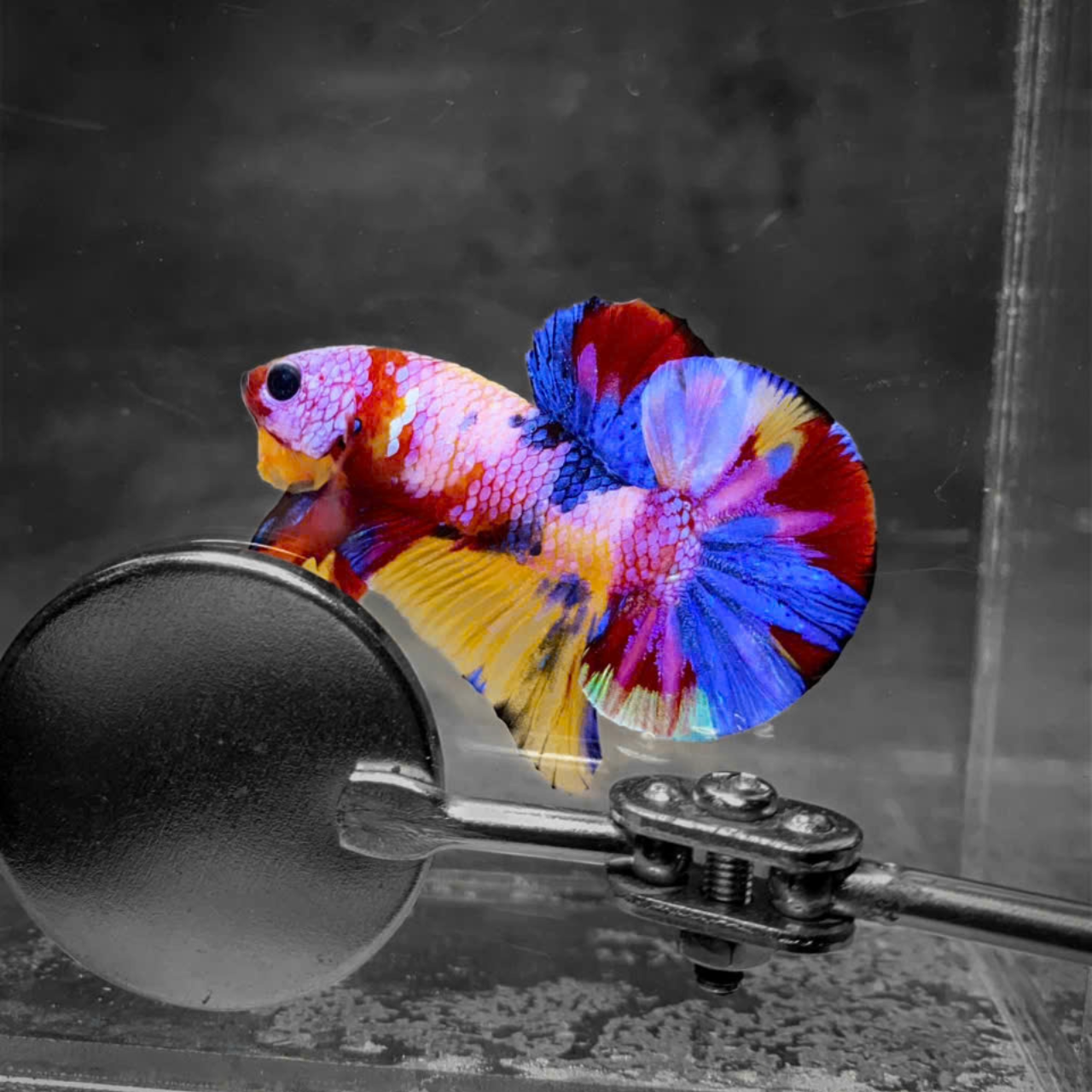 Koi Multicolor Candy Plakat Male Betta Fish